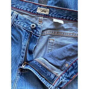 VTG LL Bean Jeans Blue Denim Straight Leg 5 Pocket Wome 12 Regular
